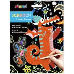 Набір для творчості скретч-арт Avenir Чарівні дракончики (CH221570)