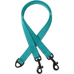 Поводок-спарка для собак рефлекторный Barksi Active (ширина 16 мм, длина 60 см) бирюзовый