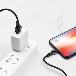 USB Cable Hoco S8 Magnetic Lightning Black 1m - мініатюра 7