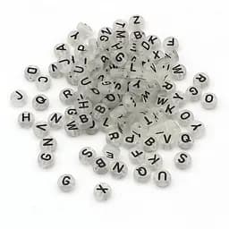 Декоративні намистинки для творчості Літери Dom Busin УТ100024898 в упаковці 170 шт