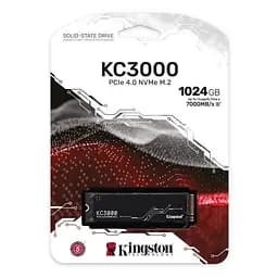 Твердотільний накопичувач SSD Kingston 1Tb, KC3000, PCI-E 4.0 x4, M.2 2280, 3D TLC, 7000/6000 МБ/с teh0019726 - мініатюра 3