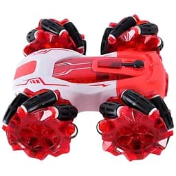 Машинка HG4-33-03 червона, трюкова р/к 2.4G, 16 см, акумулятор, світло та музика, роликові колеса