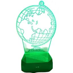 Світильник нічник 3D глобус USB, акумулятор з пультом