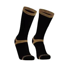 Носки DexShell Hytherm Pro Socks водонепроницаемые M 39-42 черные с коричневой полоской