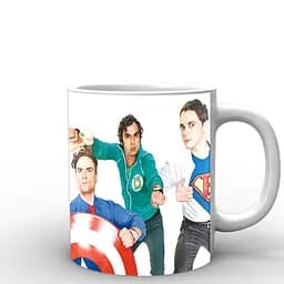 Кухоль GeekLand Теорія великого вибуху The Big Bang Theory супергерої BB.002.14 330 мл білий - мініатюра 3