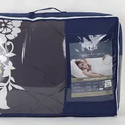 Ковдра ТЕП Шик Flora вовна 400г/м 200x210 см темно-синій (1-02564_34348) - мініатюра 6