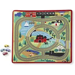 Килимок ігровий Melissa & Doug Міська дорога з машинками (MD19400) - мініатюра 2