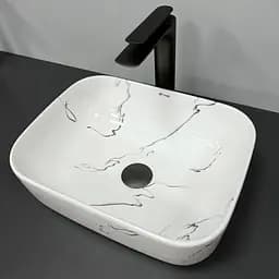 Умивальник VBI Palermo S marmo glossy накладний VBI-012305, Мармур