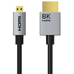 Кабель Cabletime micro HDMI (M) HDMI (M) 8K/60Hz 48Gbps 0.5 м (CH16E)