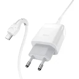 Мережевий зарядний пристрій з кабелем Hoco C72Q Glorious single port QC3. 0 charger set(Micro) 18W білий