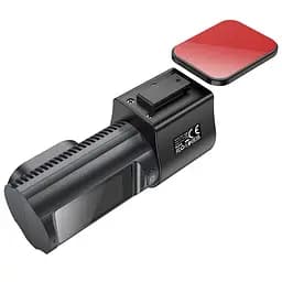 Відеореєстратор Hoco DV8 2K Display Hidden Driving Recorder (with rear camera) Black - мініатюра 2