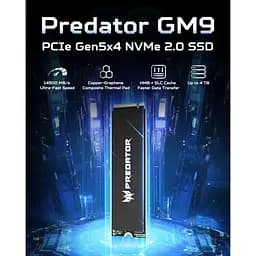 Накопичувач SSD Acer Predator m.2 NVMe 2TB GM9 PCI-E 5.0 x4 (BL.9BWWR.137) - мініатюра 4