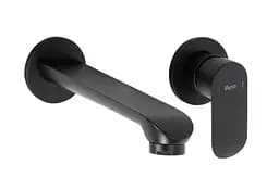 Смеситель для умывальника Rea Hyper + Box настенный скрытого монтажа black REA-B2061 Черный матовый