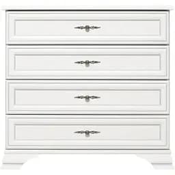 Комод в спальню ВМК Кентуки KOM4S Белый альпийский (GRB-1499)