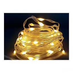 Гирлянда уличная светодиодная Horoz Electric Fairy-10, 2W/m, IP65, янтарная 