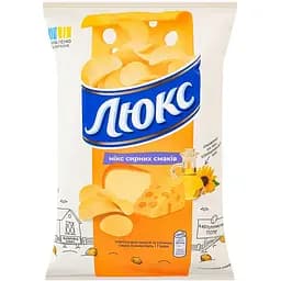 Чипсы Люкс картофельные со вкусом сыров Эмменталь и Гауда 125 г