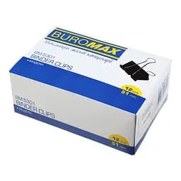 Биндер-зажим для бумаги, 51 мм, черный, BM.5301 BUROMAX (4823078947550)