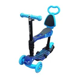 Детский самокат 4-х колесный 5 в 1 Bambi SC20482(Blue-1) колеса со светом