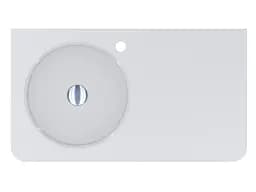 Умивальник Miraggio LOOP 800 L (8813981) Miramarble, Глянцевий, Підвісний, Білий - мініатюра 4