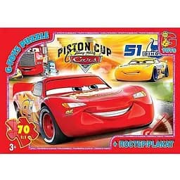Детский пазл классический G-Toys Тачки Тачки постер 70 элементов (Z10189)