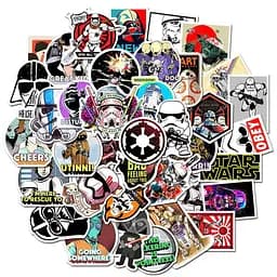 Стікерпак Зоряні війни Набір наклейок GeekLand Star Wars 50 штук
