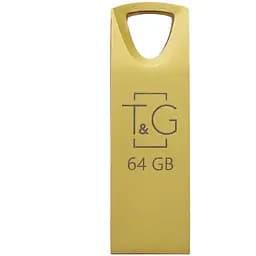 Флеш накопитель USB 64Gb T&G Metal TG117 золотистый USB 2.0 (TG117GD-64G)