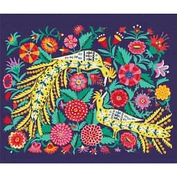 Картина за номерами Brushme Птахи у квітах © Maria Prymachenko 50x60 см