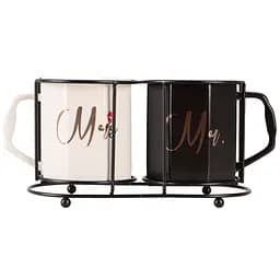 Набір чашок Led My Kiss на металевій підставці 400 мл (B060363)