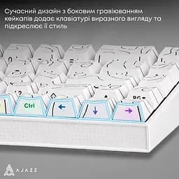 Клавіатура Ajazz NK68 Red Switch White USB-C (NK68-R-S-W) - мініатюра 8