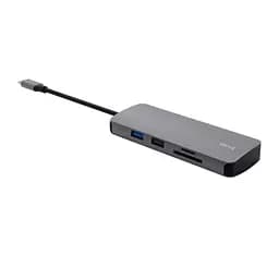 Адаптер Trust Dalyx 8in1 USB-C> 1xUSB-А 3.2/USB-A 2.0/2xUSB-С/HDMI/Ehernet/SD/microSD, Алюміній, 0. teh0018493 - мініатюра 4