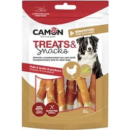 Лакомство для собак Camon кальциевая косточка с курицей 300 г