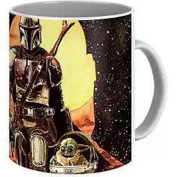 Кухоль GeekLand Зоряні війни Мандалорець Мандалорець Star Wars The Mandalorian poster TM.04.22 330 мл білий - мініатюра 2
