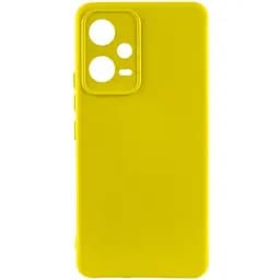 Чохол Silicone Cover Lakshmi Full Camera (A) для Xiaomi Poco X5 5G / Redmi Note 12 5G Жовтий / Flash