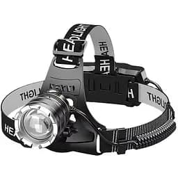 Ліхтар налобний A16-GT світлодіодний IPX65 2x18650 ЗП Type-C zoom Box Чорний