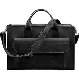 Сумка для ноутбука та документів BlankNote Crazy Horse Шкіряна універсальна синя