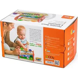 Дерев'яна стукалка Viga Toys Кульки та ксилофон (50348) - мініатюра 5