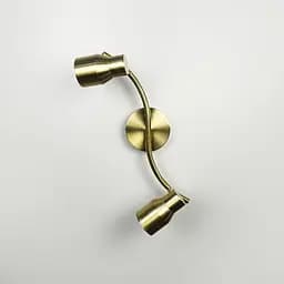 Латунний світильник із 2-ма регульованими плафонами | Арт. 52039/2 TBS | Line F