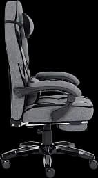 Геймерське крісло GT Racer сіре з чорним (X-2749-1 Fabric Gray/Black Suede) - мініатюра 4