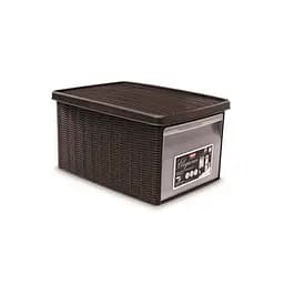 Контейнер для зберігання з кришкою і фронтальними дверцятами Stefanplast Elegance М 15л (30003)