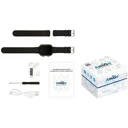 Smart Watch AmiGo GO009 Camera+Led Black UA UCRF - мініатюра 5
