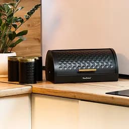 Набір для зберігання продуктів Haus Roland 4 штуки із сталі, чорний із золотом Yiwu HP33532B - мініатюра 13