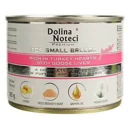Вологий корм для цуценят Dolina Noteci Premium з індичим серцем та печінкою гусака 185 г - мініатюра 2