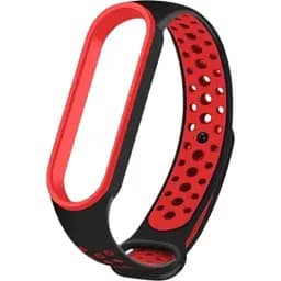 Ремінець Becover Vents Style для Xiaomi Mi Smart Band 5 / Mi Smart Band 6 Black-Red (705153)