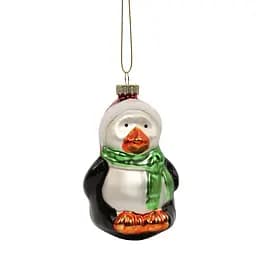 Елочное украшение "Пингвин в шапке и шарфе" 6,9*6,8*11,1 см, YQ1459013