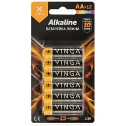 Батарейка Vinga AA LR6 Alkaline 12pcs Blister (VJABAA12)