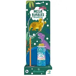 Набір мильних бульбашок DoDo Mega Bubbles Динозаври з тарілкою 450 мл (500122)