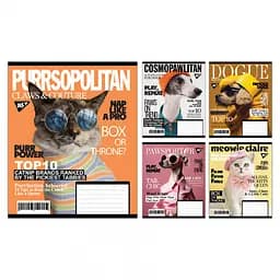 Зошити учнівські 48 аркушів клітинка Yes Animal's fashion, 10 шт. в упаковці