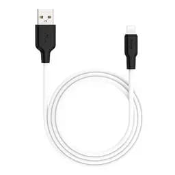 Кабель Hoco X21 Plus Silicone Lightning 2,4A/2 м черный, белый