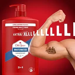 Гель для душу та шампунь Old Spice 3 в 1 Whitewater 1 л - мініатюра 9