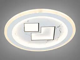 Світильник стельовий LED Diasha 6017-300, 48W, 3000K, білий акрил, сучасний стиль, діаметр 30 см, IP20, 2640 лм - мініатюра 2